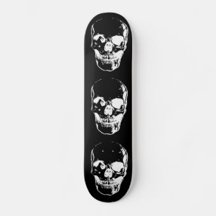 Skull - Zwart-wit Persoonlijk Skateboard