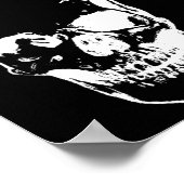 Skull - Zwart-wit Poster (Hoek)