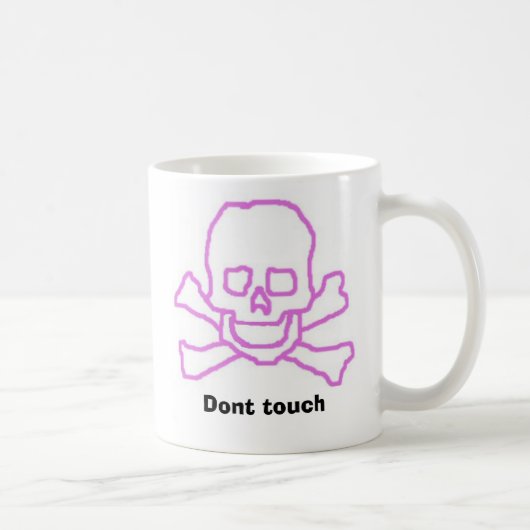 skullandbones, niet aanraken koffiemok (Rechts)