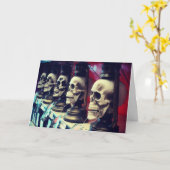 "Skullanterns" Halloween Kaart (Gele Bloem)