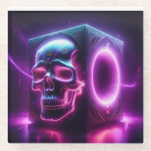 Skullbox-subwoofer Glazen Onderzetter (Voorkant)