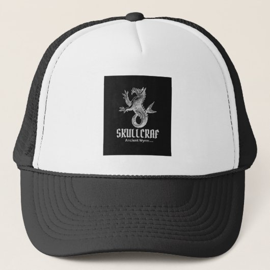Skullcraft Oude Wyrm Petanquehoed Trucker Pet (Voorkant)