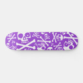 SkullDuggery Paars Persoonlijk Skateboard (Horizontaal)