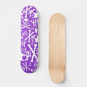 SkullDuggery Paars Persoonlijk Skateboard (Voorkant)