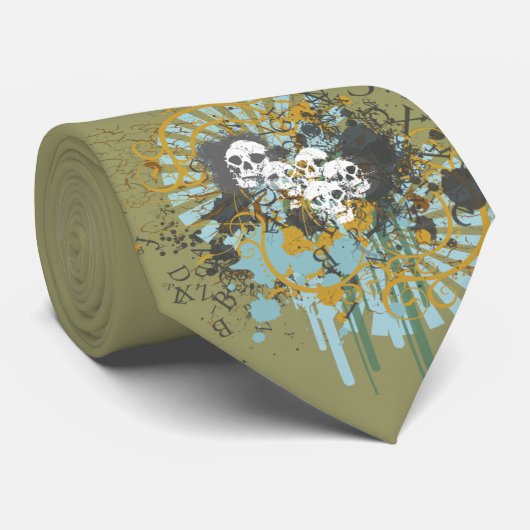 Skulledelic Stropdas (Opgerold)