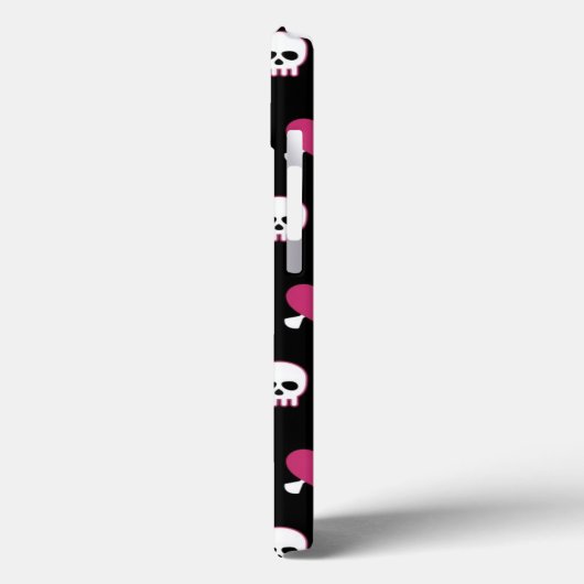 Skullen en harten Case-Mate iPhone case (Achterkant / Links)