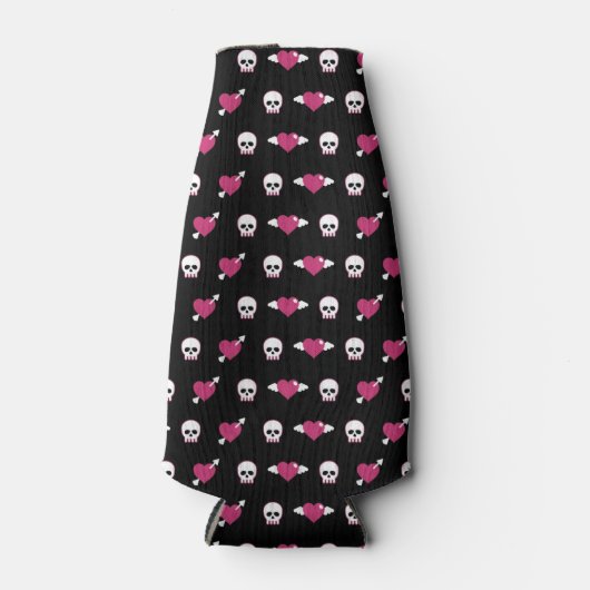 Skullen en harten flesjeskoeler (Voorkant)