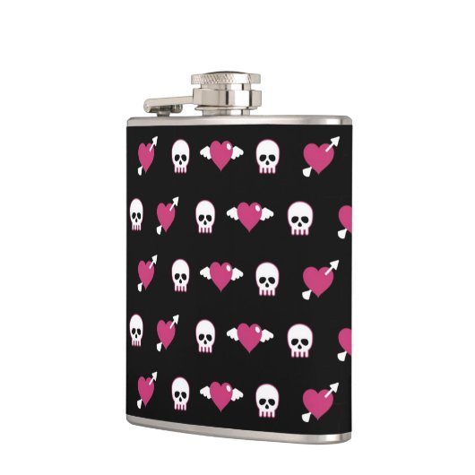 Skullen en harten heupfles (Links)