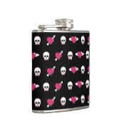 Skullen en harten heupfles (Rechts)