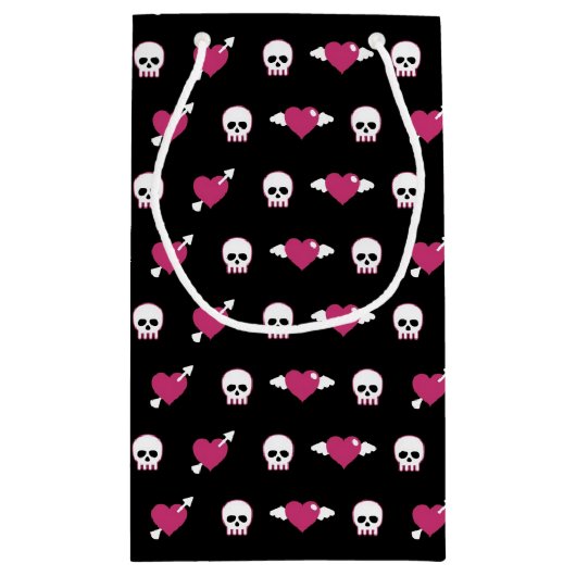 Skullen en harten klein cadeauzakje (Achterkant)