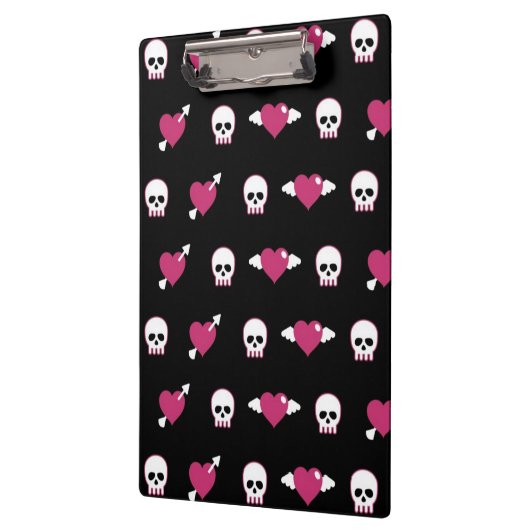 Skullen en harten klembord (Links)