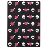 Skullen en harten klembord (Achterkant)