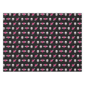 Skullen en harten tafelkleed (Voorkant (Horizontaal))