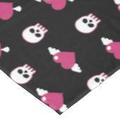 Skullen en harten tafelkleed (Gekanteld)