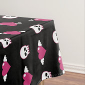 Skullen en harten tafelkleed (Voorbeeld)