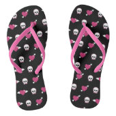 Skullen en harten teenslippers (Voetbed)