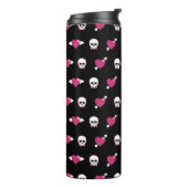 Skullen en harten thermosbeker (Gedraaid links)