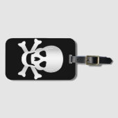 Skullen en kruisgraten bagagelabel (Voorkant (horizontaal))