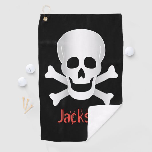 Skullen en kruisgraten golfhanddoek (Insitu)