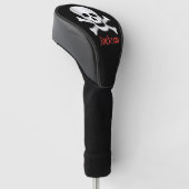 Skullen en kruisgraten golfheadcover (Schuin)