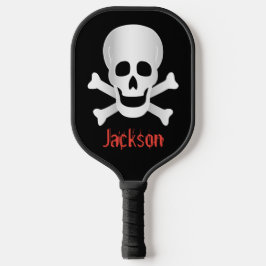 Skullen en kruisgraten pickleball paddle