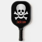 Skullen en kruisgraten pickleball paddle (Achterkant)