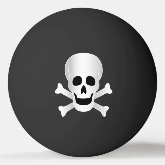 Skullen en kruisgraten pingpongbal (Voorkant)