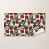 Skullen en Rozen Bad Handdoek (Handdoek)