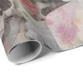 Skullen en Rozen Cadeaupapier (Rol Hoek)