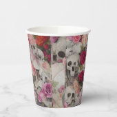 Skullen en Rozen Papieren Bekers (Links)
