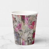 Skullen en Rozen Papieren Bekers (Rechts)