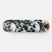Skullen en Rozen Persoonlijk Skateboard (Horizontaal)