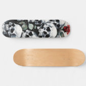 Skullen en Rozen Persoonlijk Skateboard (Horizontaal)