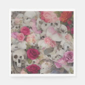 Skullen en Rozen Servet (Voorkant)