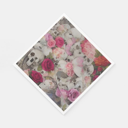 Skullen en Rozen Servet (Hoek)