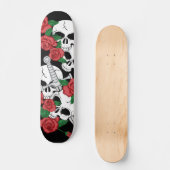 Skullen en Rozen Skateboard (Voorkant)