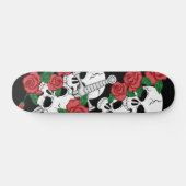 Skullen en Rozen Skateboard (Horizontaal)
