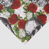 Skullen en Rozen Tissuepapier (Detail)