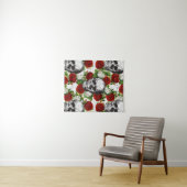 Skullen en Rozen Wandkleed (In Situ (horizontaal))