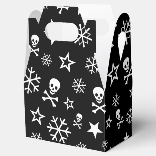 Skullen en Snowflakes Bedankdoosjes (Geopend)