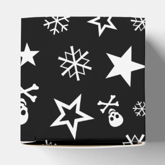 Skullen en Snowflakes Bedankdoosjes (Bovenkant)