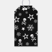 Skullen en Snowflakes Cadeaulabel (Voorkant)