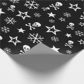 Skullen en Snowflakes Cadeaupapier (Hoek)