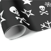 Skullen en Snowflakes Cadeaupapier (Rol Hoek)