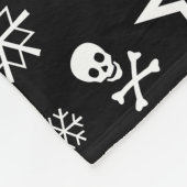 Skullen en Snowflakes Fleece Deken (Hoek)