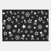 Skullen en Snowflakes Inpakpapier Vel (Voorkant 3)