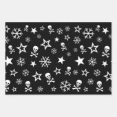 Skullen en Snowflakes Inpakpapier Vel (Voorkant 2)