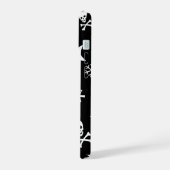 Skullen en Snowflakes iPhone 15 Case (Linkerkant)