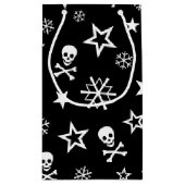 Skullen en Snowflakes Klein Cadeauzakje (Achterkant)