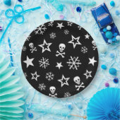 Skullen en Snowflakes Papieren Bordje (Feest)